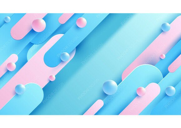 Abstract Background Geometric 3D Spheres: A Practical Asset for Modern Digital Design