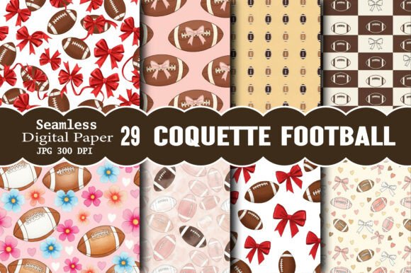 Coquette Football Pattern Art: A Guide to Creative Applications and Design Considerations