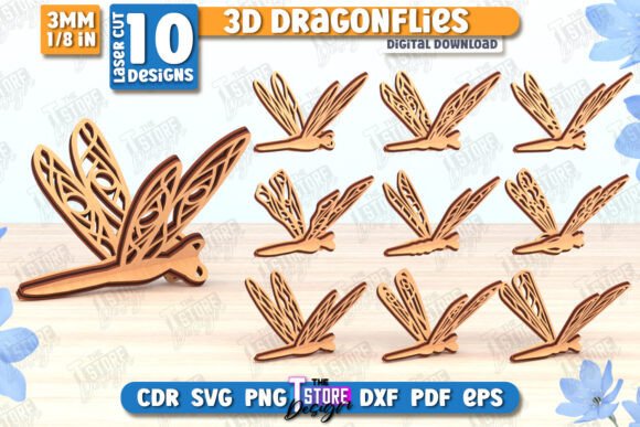 Crafting Dimensional Dragonflies with CNC Files