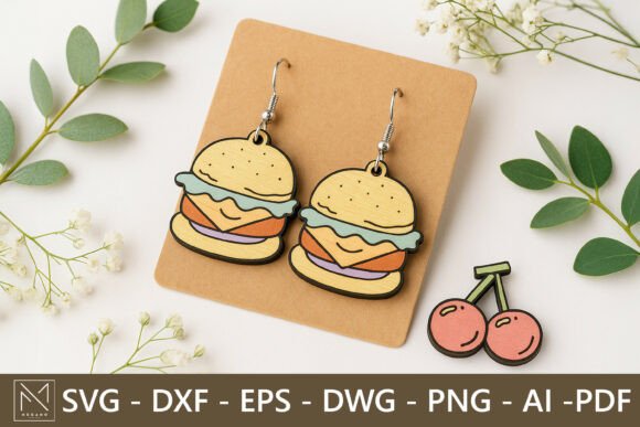 Designing Custom Burger Earrings: A Practical Guide to Using Laser Cut SVG Files