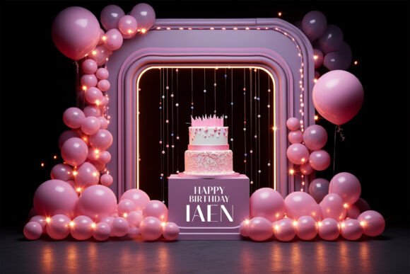 Designing With a Birthday Stage Mockup