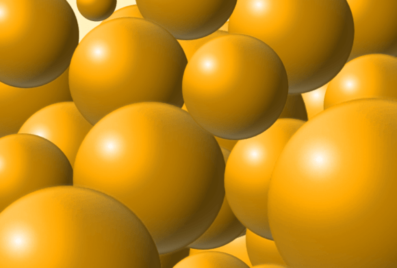 Elevating Digital Aesthetics with the Golden 3D Abstract Background