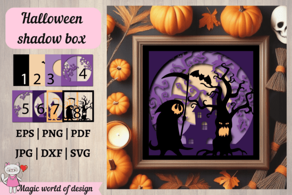 Elevating Halloween Decor: The Strategic Value of Layered Shadow Box SVG Templates