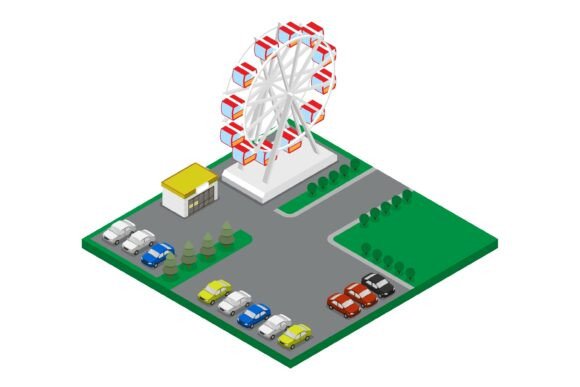 Elevating Visual Strategy: The Art and Impact of the Ferris Wheel in an Amusement Park