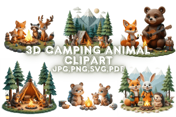 Evaluating 3D Camping Animal Clipart for Creative Projects