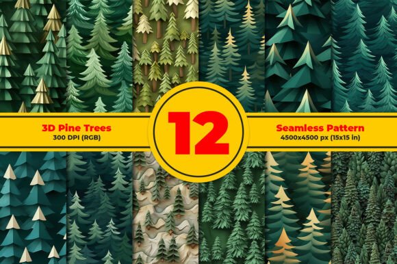 Exploring the Versatility and Practical Applications of 3D Pine Trees Seamless Patterns