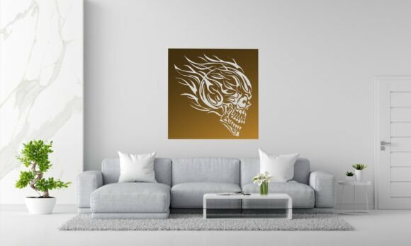 Flaming Skull SVG DXF PDF EPS EMF STL: A Guide for Digital Fabrication