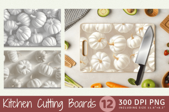 Integrating 3D White Pumpkins Cutting Boards Sublima into Your Creative and Commercial Workflow