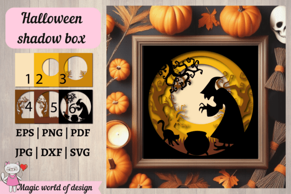 Mastering the Art of Halloween Shadow Box SVGs: A Guide to Layered Paper Crafting
