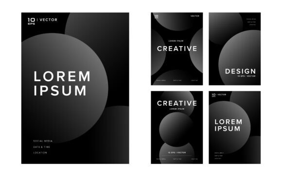 Mastering Visual Impact with an Abstract Gradient Background Vector Set