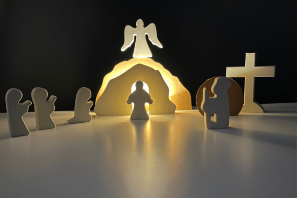 Reclaiming the Sacred: The Power of a Minimalist Easter Resurrection Scene