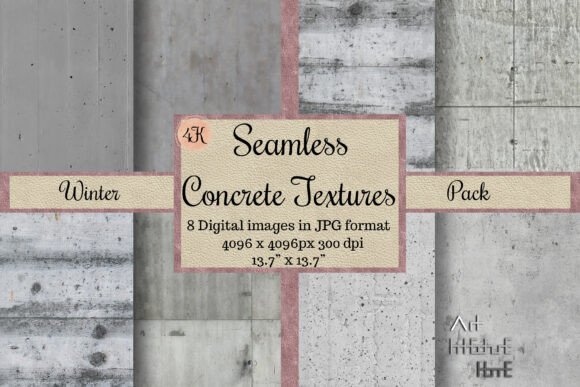 Seamless Winter Concrete Textures