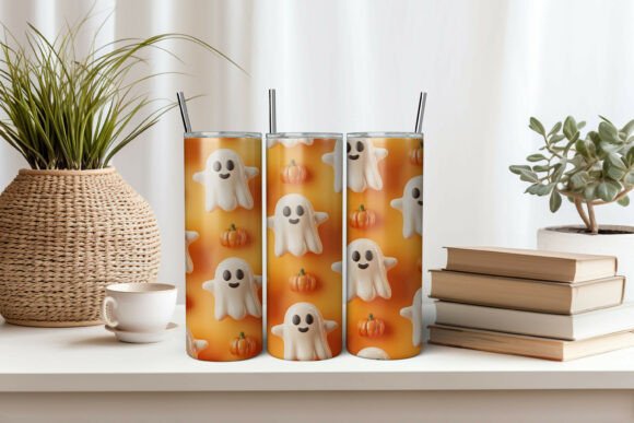 Strategic Application of the 3D Cute Ghost Halloween Tumbler Design for Brand Growth