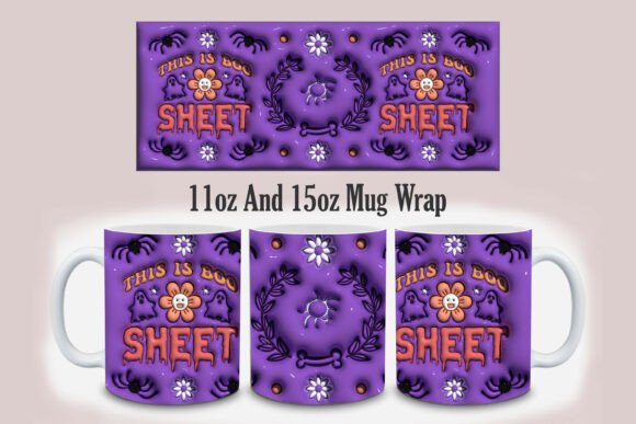 Strategic Branding with the 3D Inflated This Is Boo Sheet Mug Design