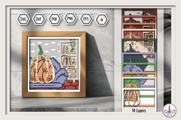 Strategic Design: Leveraging the Pumpkin Cozy Season 3D Shadow Box SVG for Brand and Creative Impact