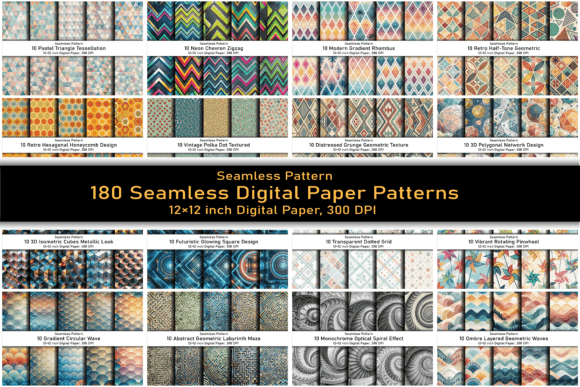 Strategic Visual Assets: Leveraging 180 Geometric Digital Paper Patterns for Brand Consistency